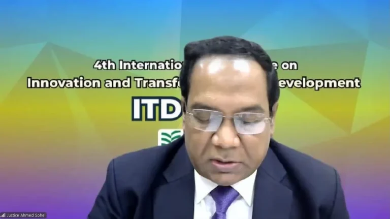 অনলাইন এডিআর বিচারব্যবস্থাকে আরও দ্রুত ও স্বচ্ছ করবে:  আইটিডি ২০২৫ সমাপনী অনুষ্ঠানে বিচারপতি আহমেদ সোহেল