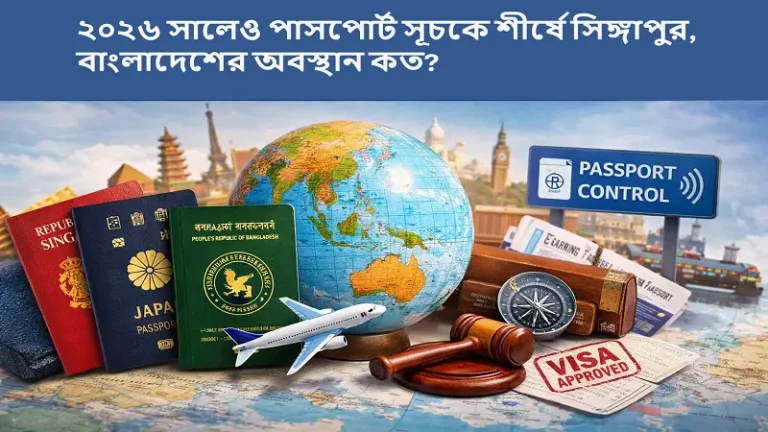 ২০২৬ সালেও পাসপোর্ট সূচকে শীর্ষে সিঙ্গাপুর, বাংলাদেশের অবস্থান কত?